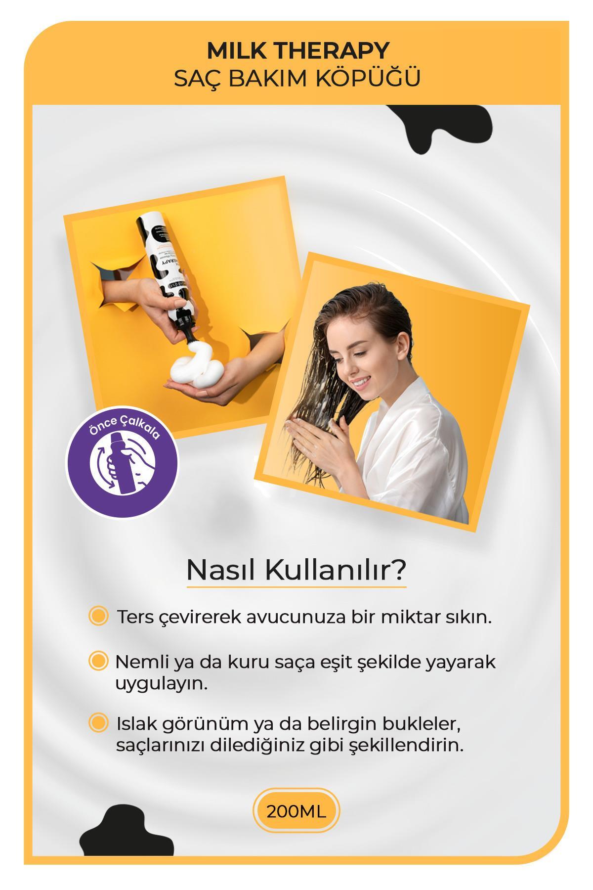 Milk Therapy Saç Köpüğü 200 ml 2 Adet — MI00000354 — تصویر 3 از 3