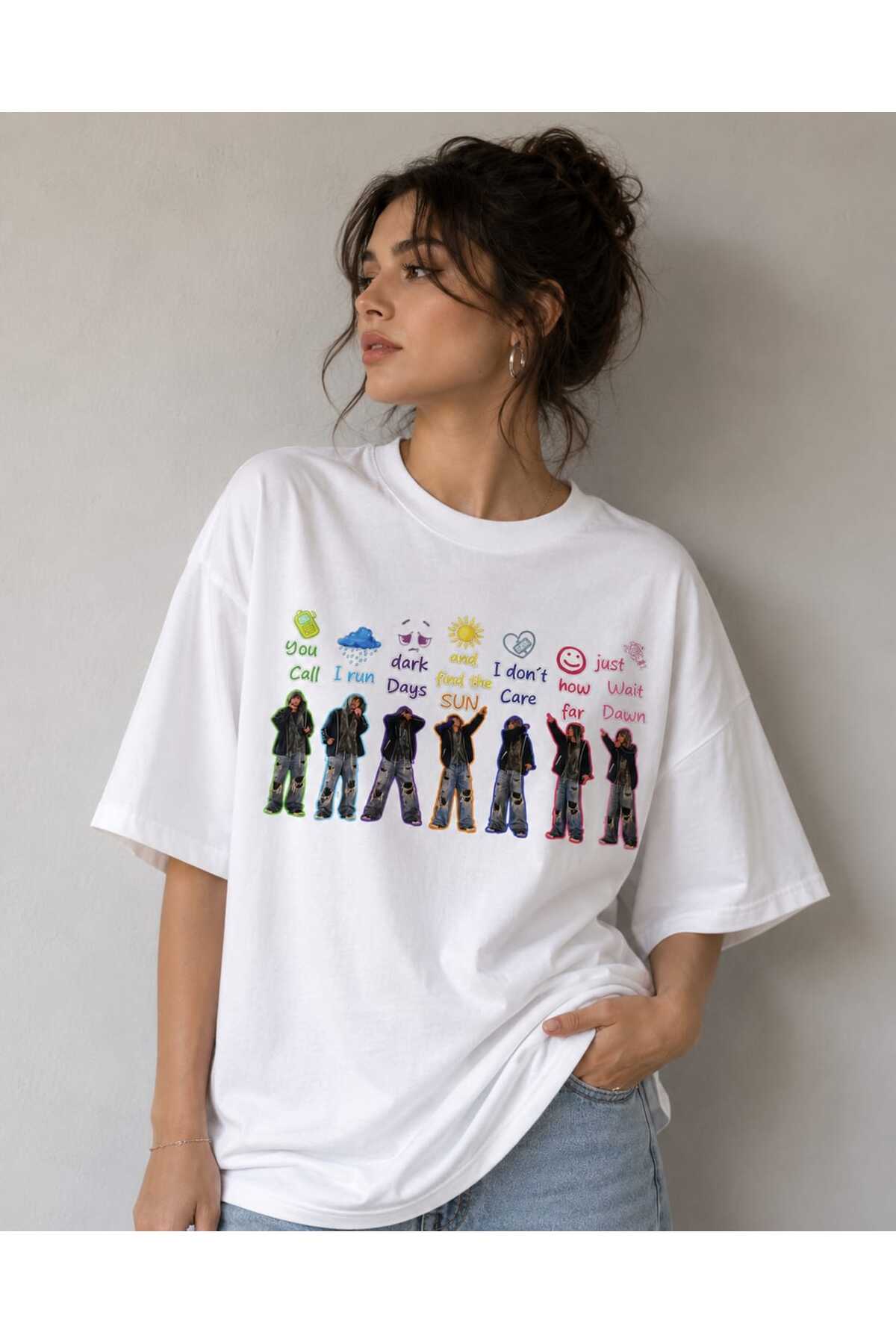 puolikuu Arirang World Tour BTS Baskılı Oversize Tshirt - Fiyatı