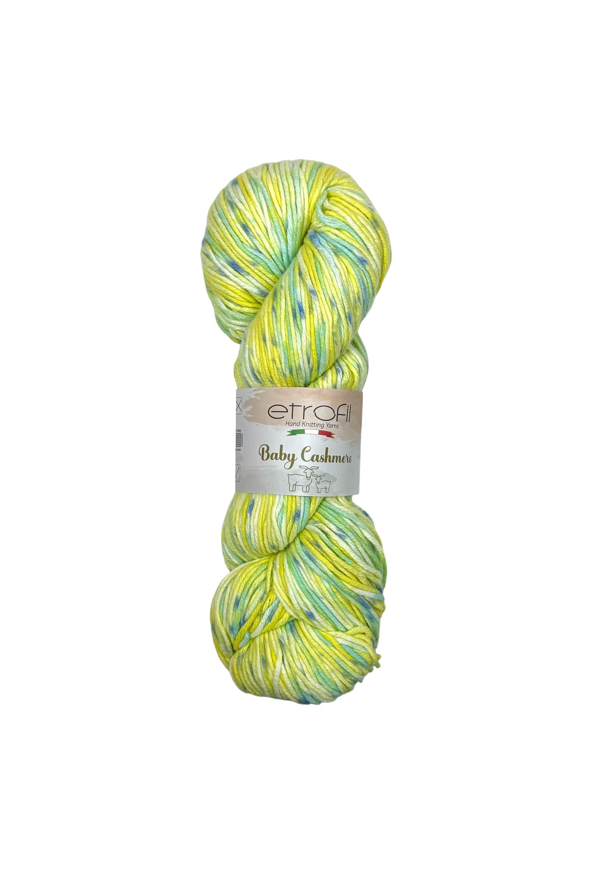 Baby Cashmere Knitting Rope Lemon Mint 10% Cashmere 90% Polyamide 100g 225m (BC008)