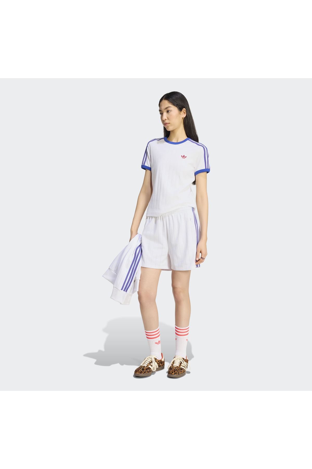 adidas Pstripe Ss Tee Kadın Spor T-shirt KS9995 görsel 3