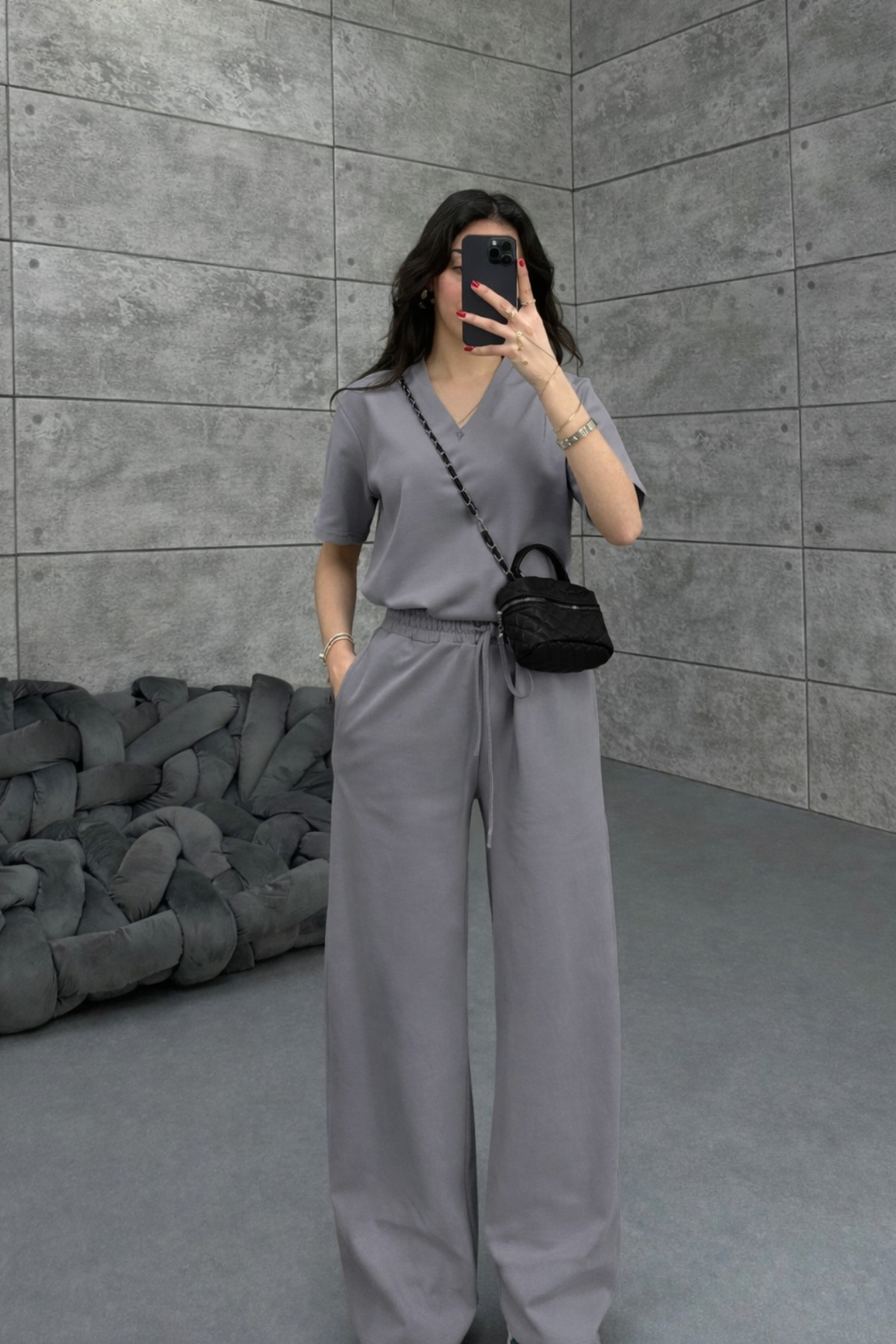 Women's Shabby Two Piece Set Casual Casual Stylish Outfit V-Neck Tracksuit