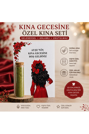 F&A Candle Kına Gecesi Nişan İçin Özel Tasarım Kına Seti Kına Gecesi Hediyeli...