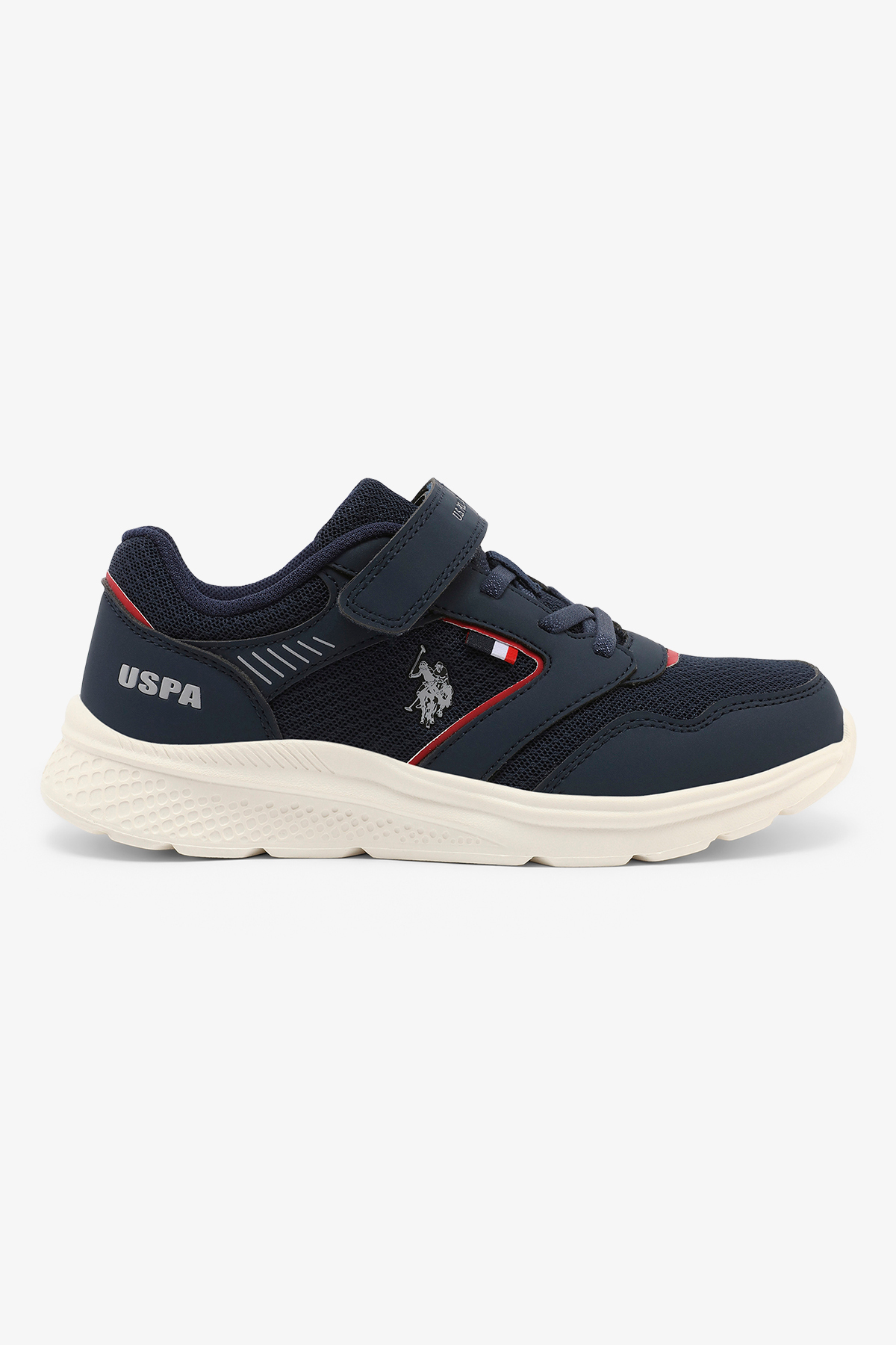 U.S. Polo Assn. Nape Jr Boy's Comfortable Stylish Casual Everyday Low Top Sneaker - Navy