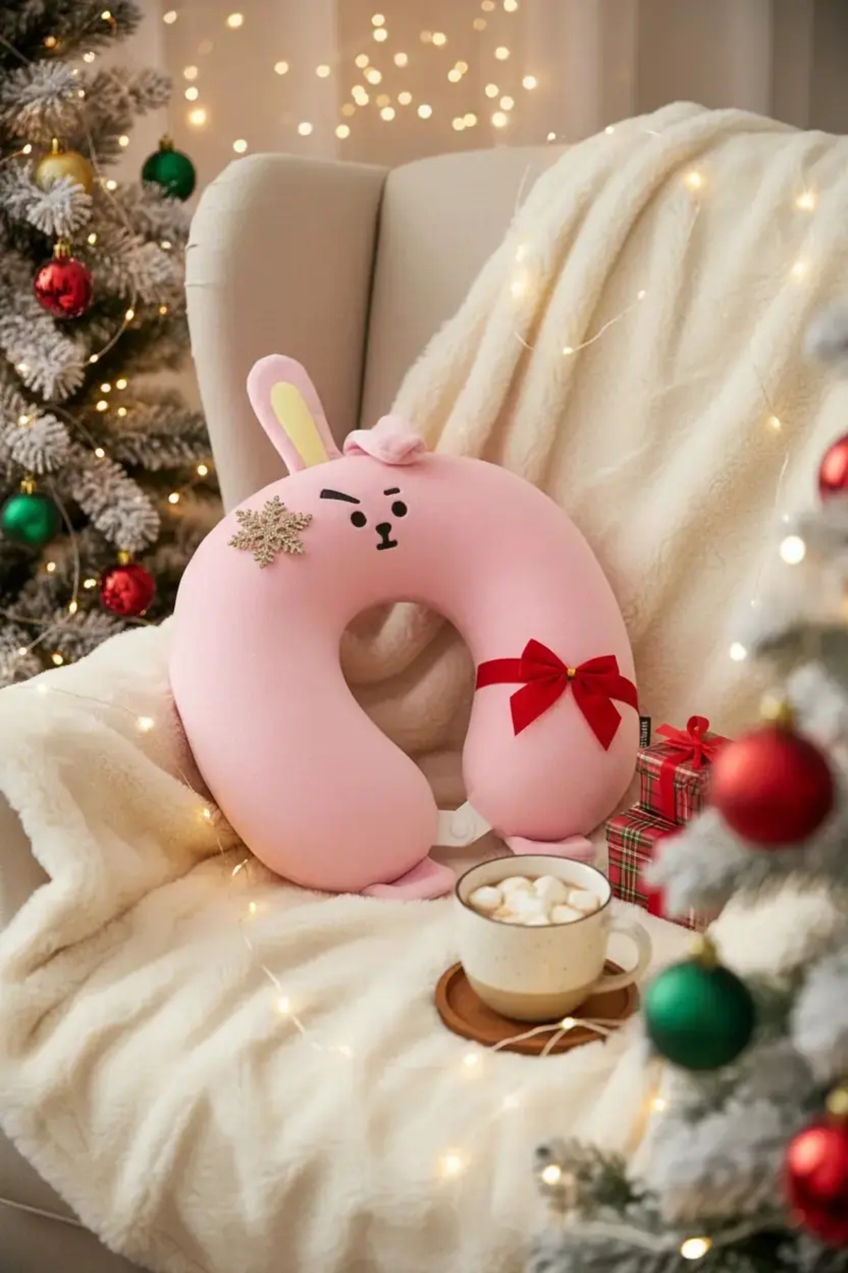Miniso BT21 Lisanslı Cooky Hafızalı Köpük Boyun Yastığı – Yumuşak