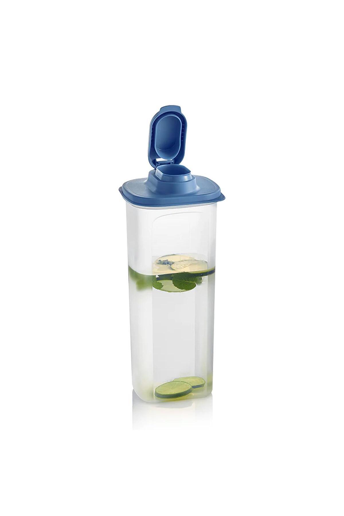 Tupperware Çok Amaçlı Sürahi 2 L Mavi Kapak Damlatmaz Ölçekli