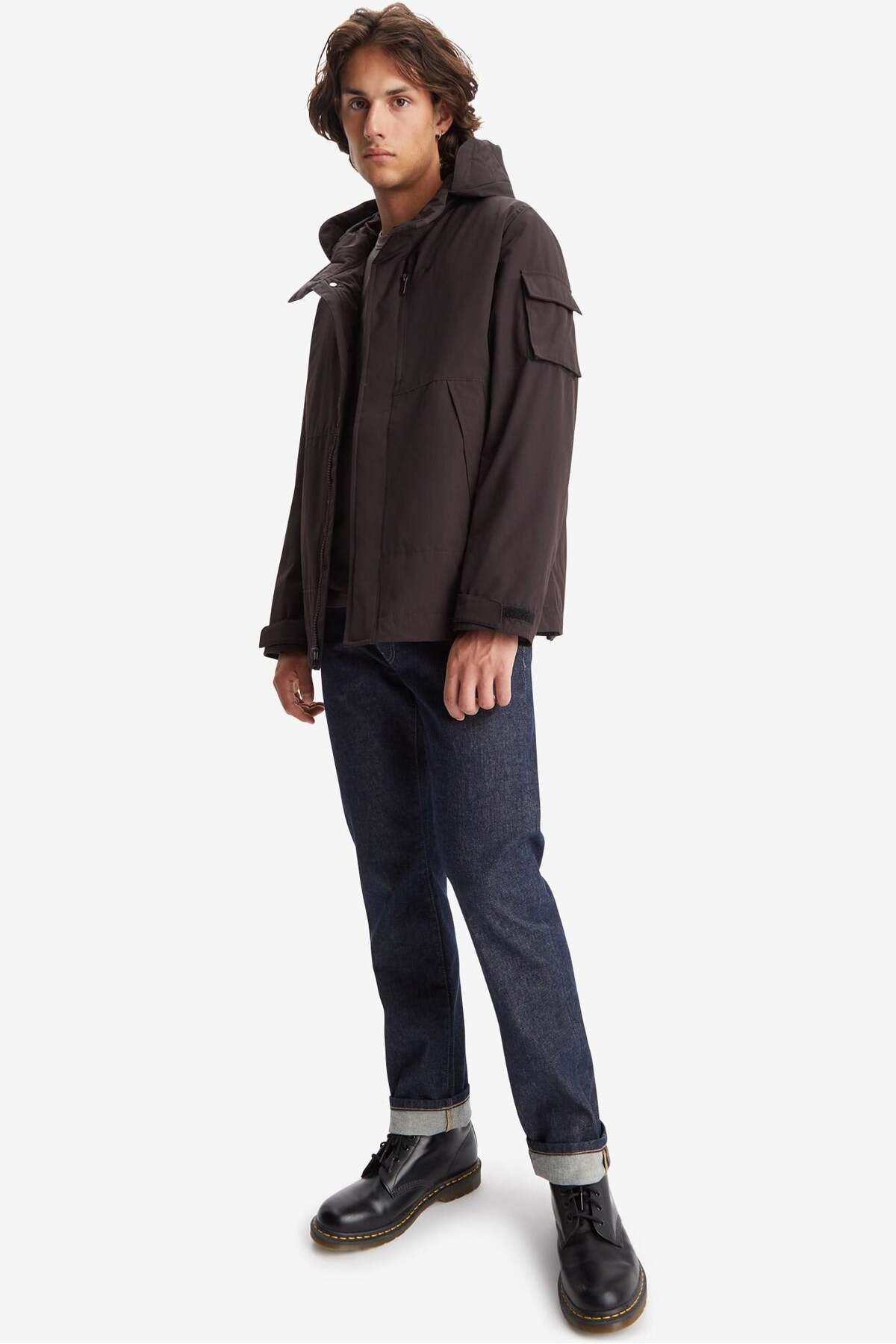 Dockers Rain Hoodie Black görsel 4