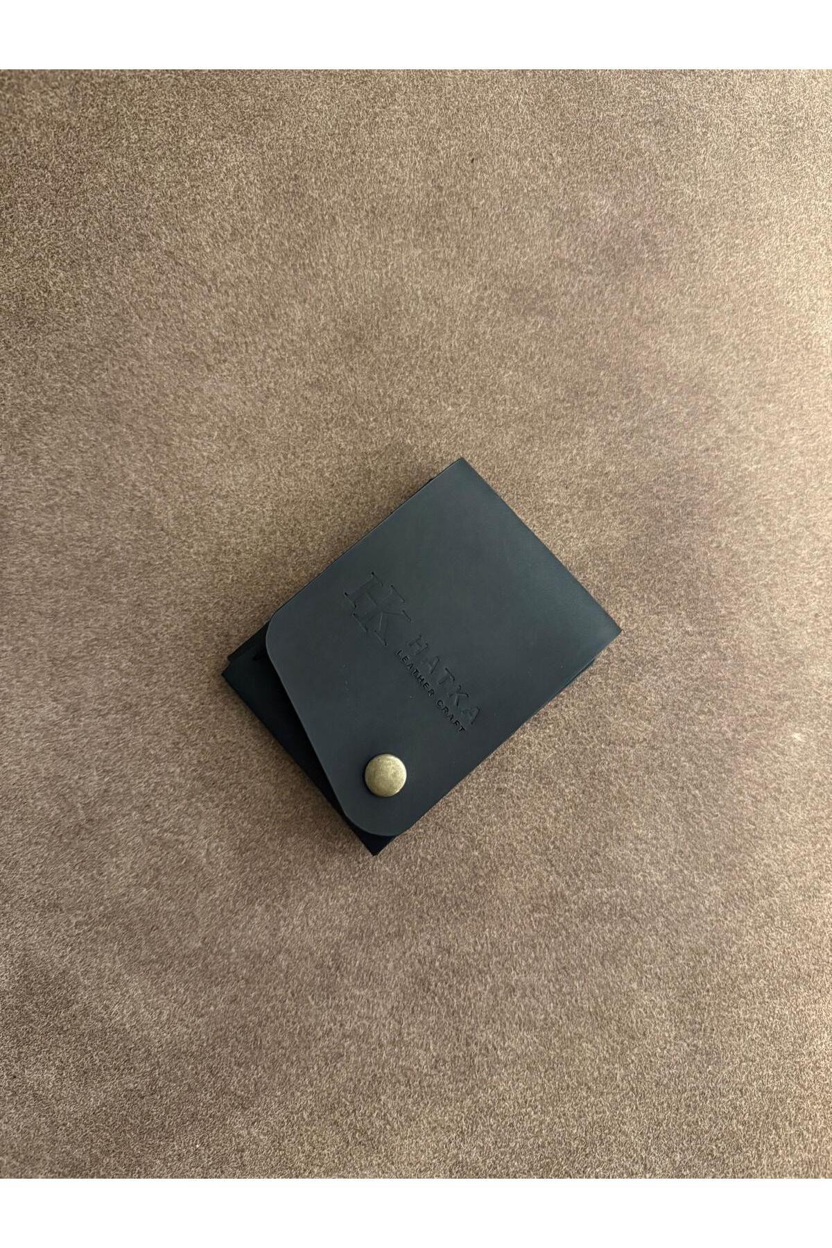 HATKA Leather Craft El Yapımı Hakiki Deri Cüzdan - Slim Fold K2 görsel 2