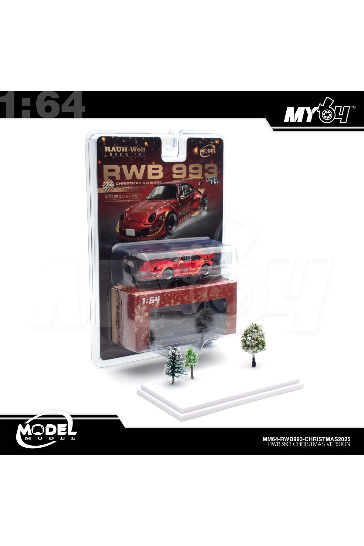 mini gt Model Model RWB 993 Christmas Version 1:64 Diecast Model