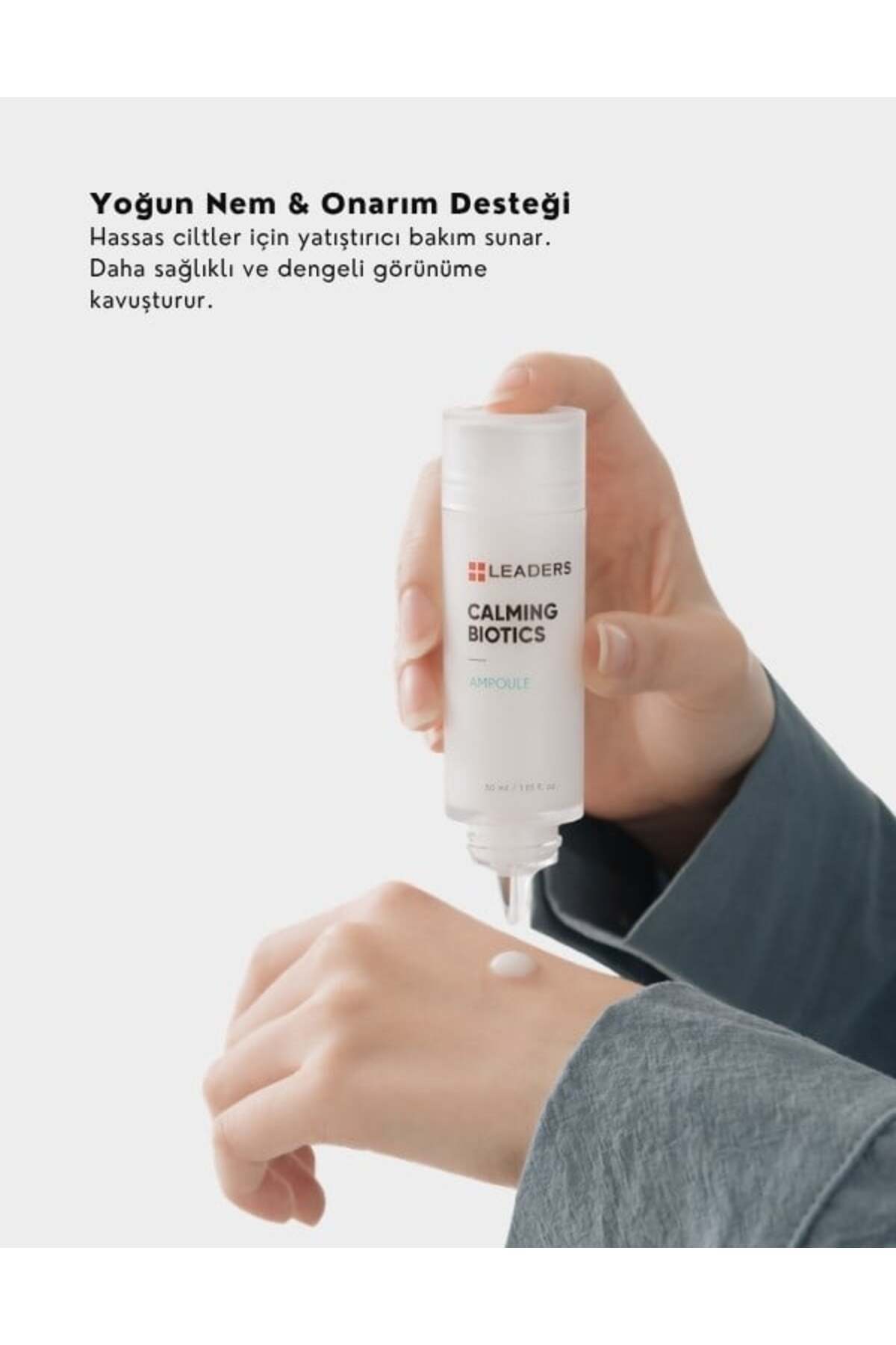 Calming Biotics Ampoule | Cilt Bariyer Onarımını Destekleyen Yüz Bakım Ampulü | 30ml — 4004 — تصویر 3 از 5