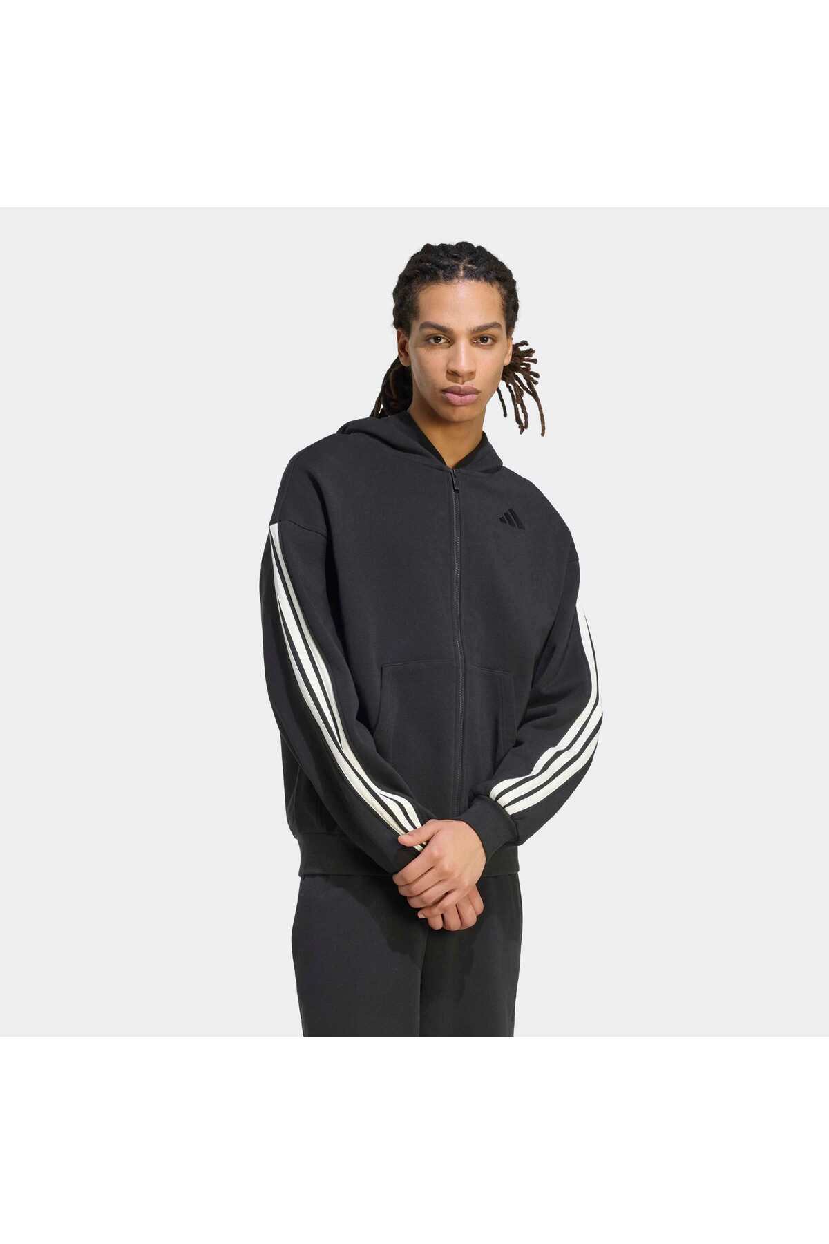 adidas M Ak 3S Fz Erkek Spor Sweatshirt KW2367