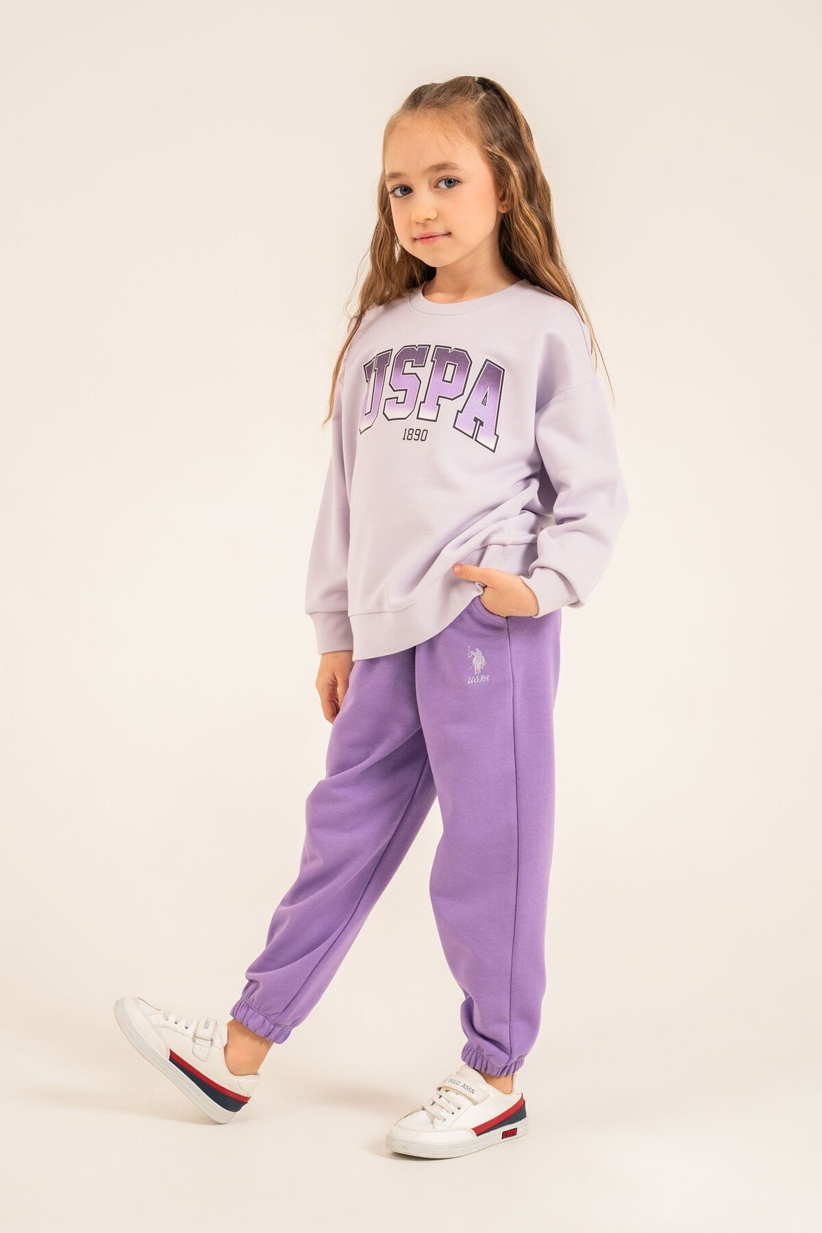ست گرمکن بچگانه دخترانه آستینبلند U.S. Polo Assn. مدل US2701-C-V2 — 1