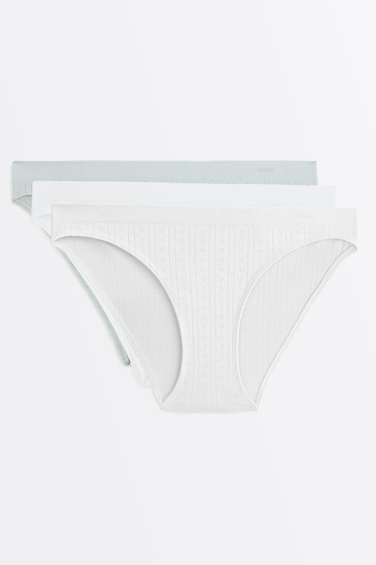 3'lü seamless soft touch ajurlu klasik külot
