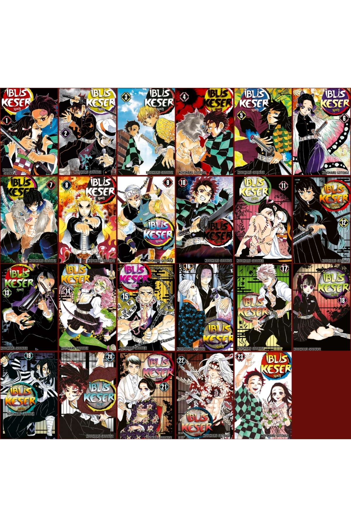 Gerekli Şeyler Yayıncılık İblis Keser 1-23. (Son) Ciltler Şömizli Türkçe Manga Seti