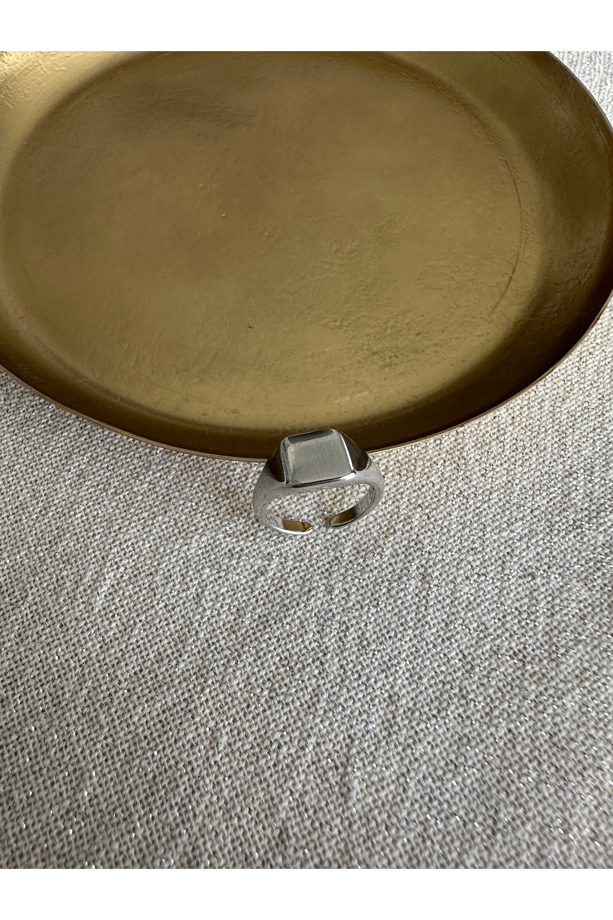 Silver Square Sparrow Finger Ring