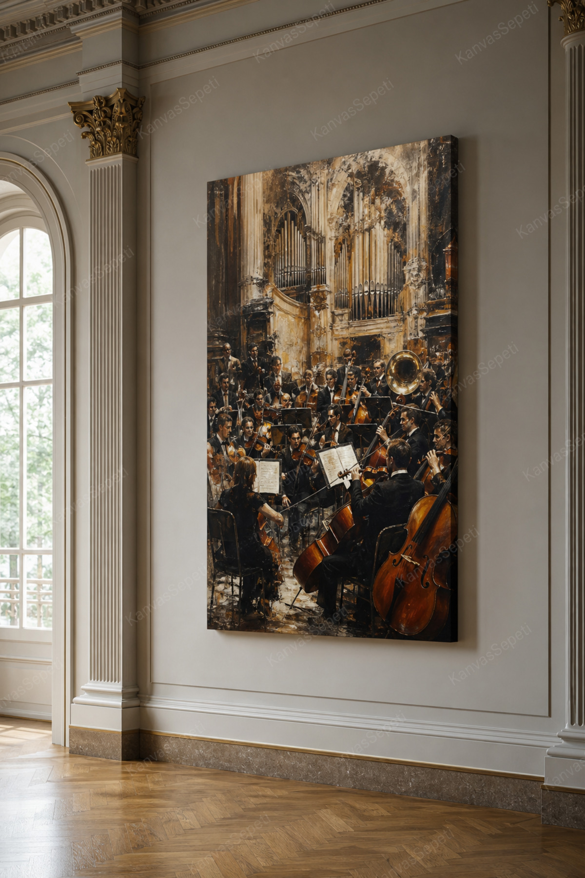 Büyüleyici Orkestra Senfonisi Kanvas Tablo