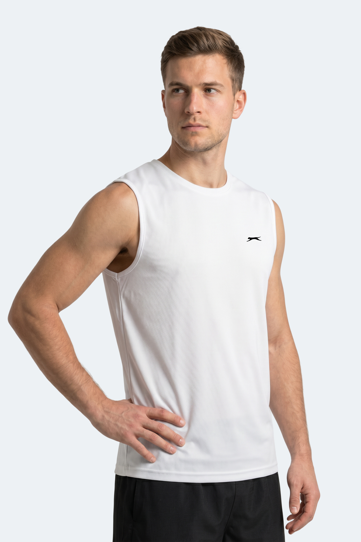 Slazenger KINGSHILL Erkek Beyaz Tişört görsel 5