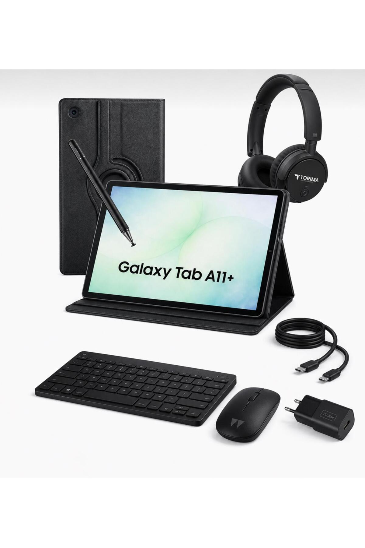 Galaxy Tab A11 Plus 6gb 128gb 11INCH CASE+PEN GIFT+HEADSET+KEYBOARD and MOUSE+HEADSET Turkey Guaranteed