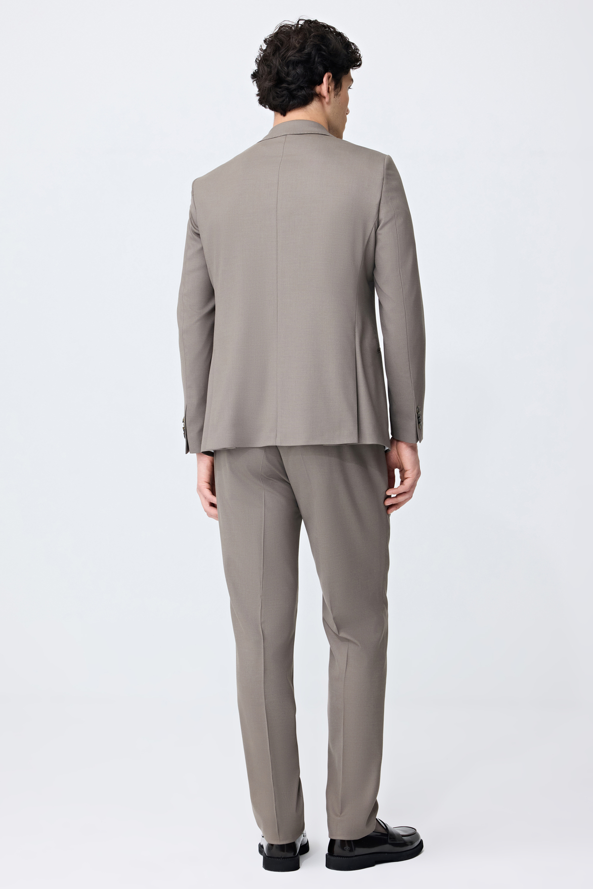 Slim Fit Vizon Armürlü Takim Elbise — بژ 6TF05KV03560M — تصویر 3 از 8
