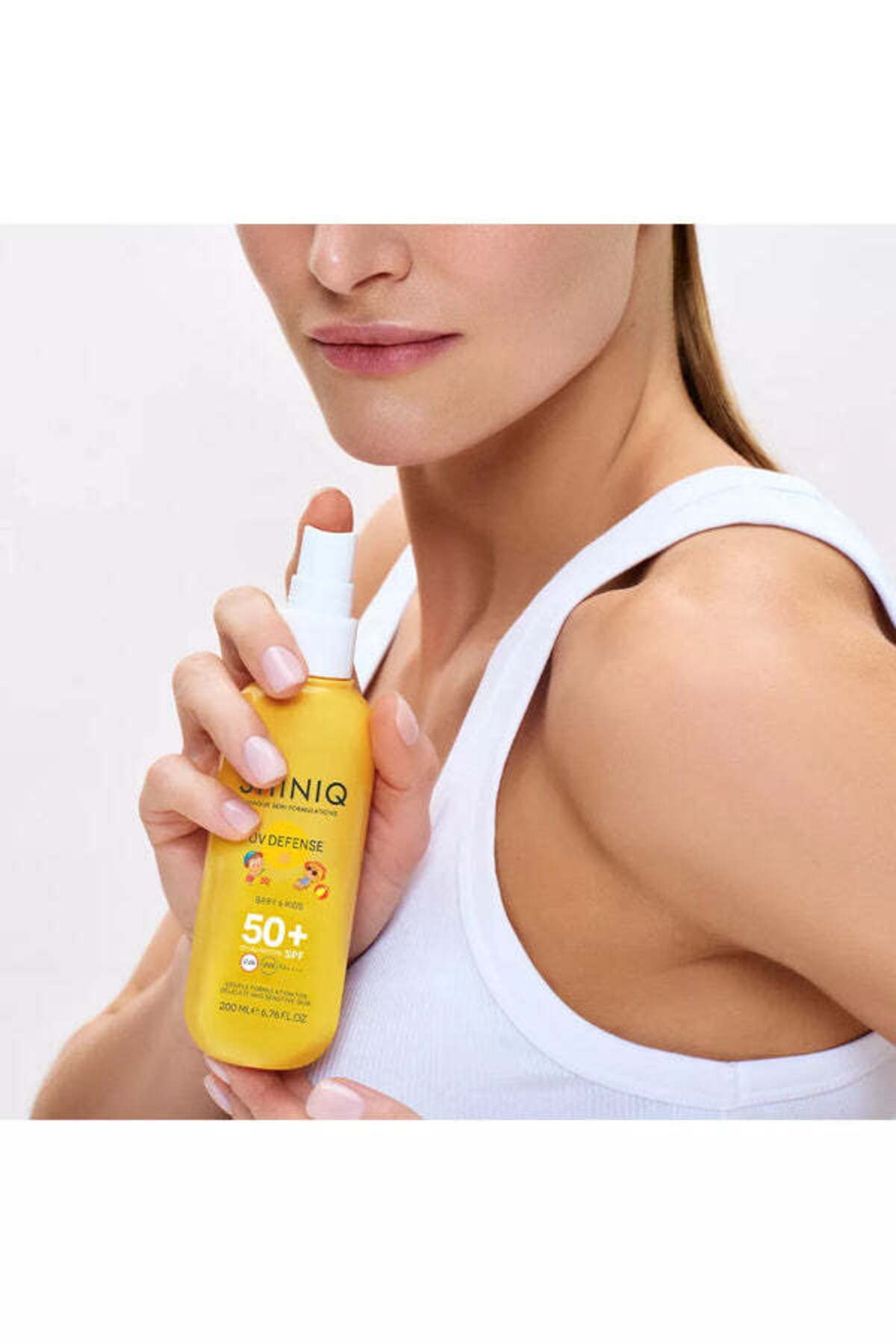 SHINIQ BEBEK VE ÇOCUKLAR İÇİN GÜNEŞ KORUYUCU VÜCUT SPREYİ SPF50+ 200 ML — ST02479 — تصویر 2 از 3
