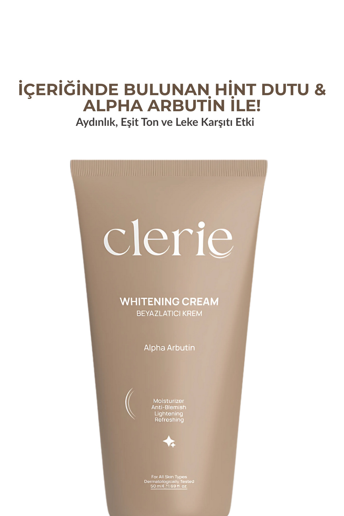 Cilt Beyazlatıcı Leke Karşıtı Bakım Seti - Pembe Güneş Kremi SPF 50+ & Alpha Arbutin Hint Dutu Aydınlatıcı Nemlendirici Krem Seti 2x50 ml — 0011 — تصویر 6 از 8