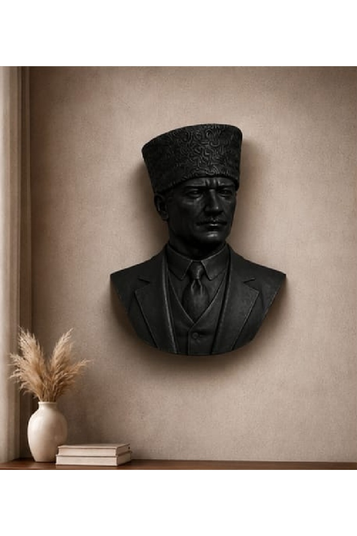 ATATÜRK Wall Bust Wall Sculpture Decorative Hanging Wall Sculptures 25cm