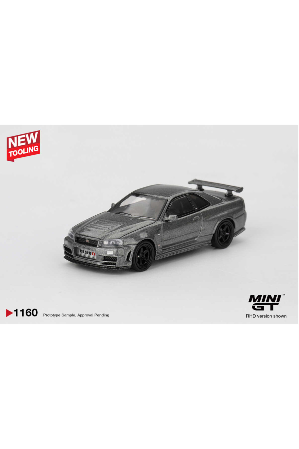 mini gt 1/64 Nissan Skyling GT-R Dark Metal Gray (NISMO BNR34 CRS