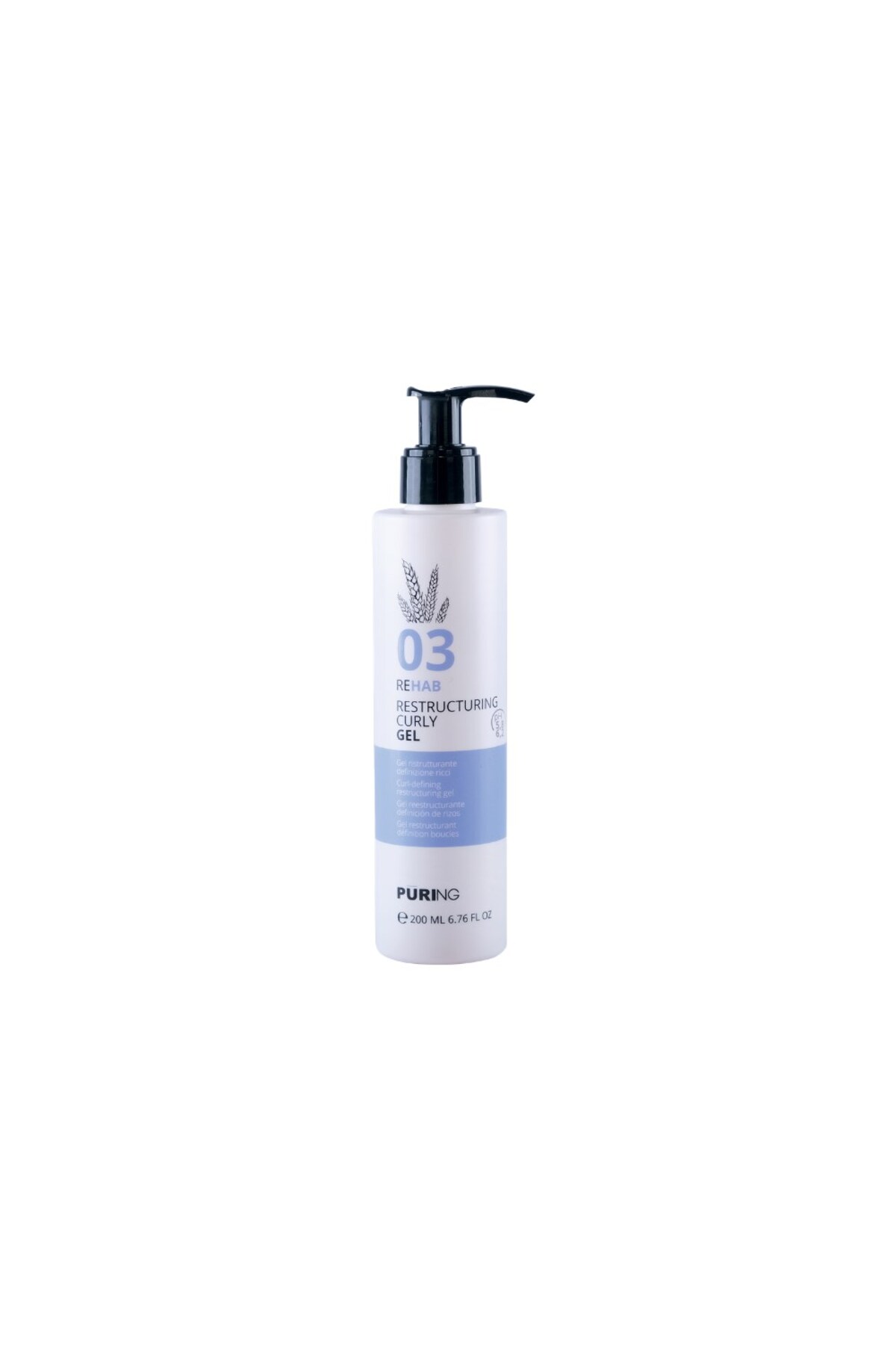 PURING 03 Rehab Kıvırcık Saçlar için İpek&Buğday Proteinli Bukle Belirginleştirici Saç Jölesi 200ml — 1027485_000