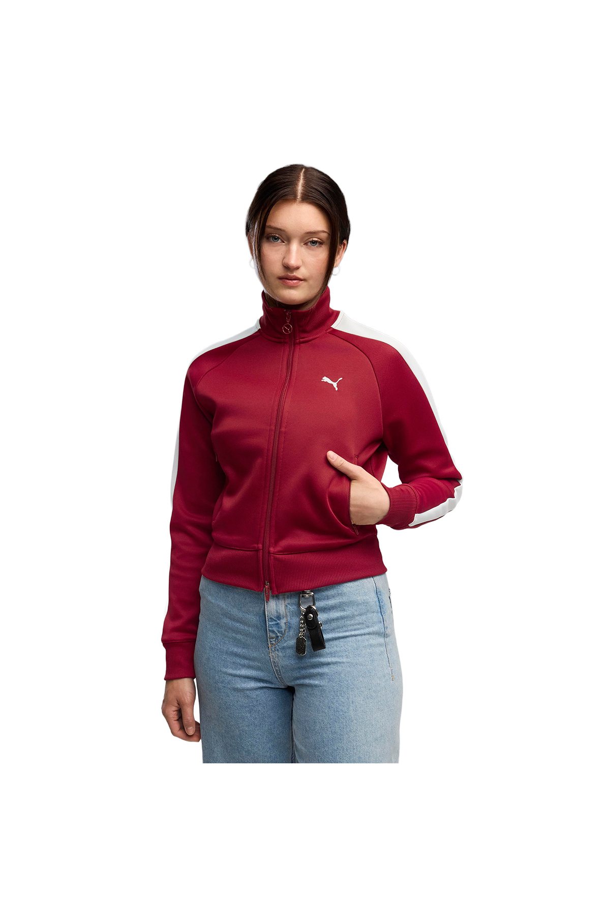 Puma T7 Kadın Kırmızı Günlük Stil Ceket 62979623