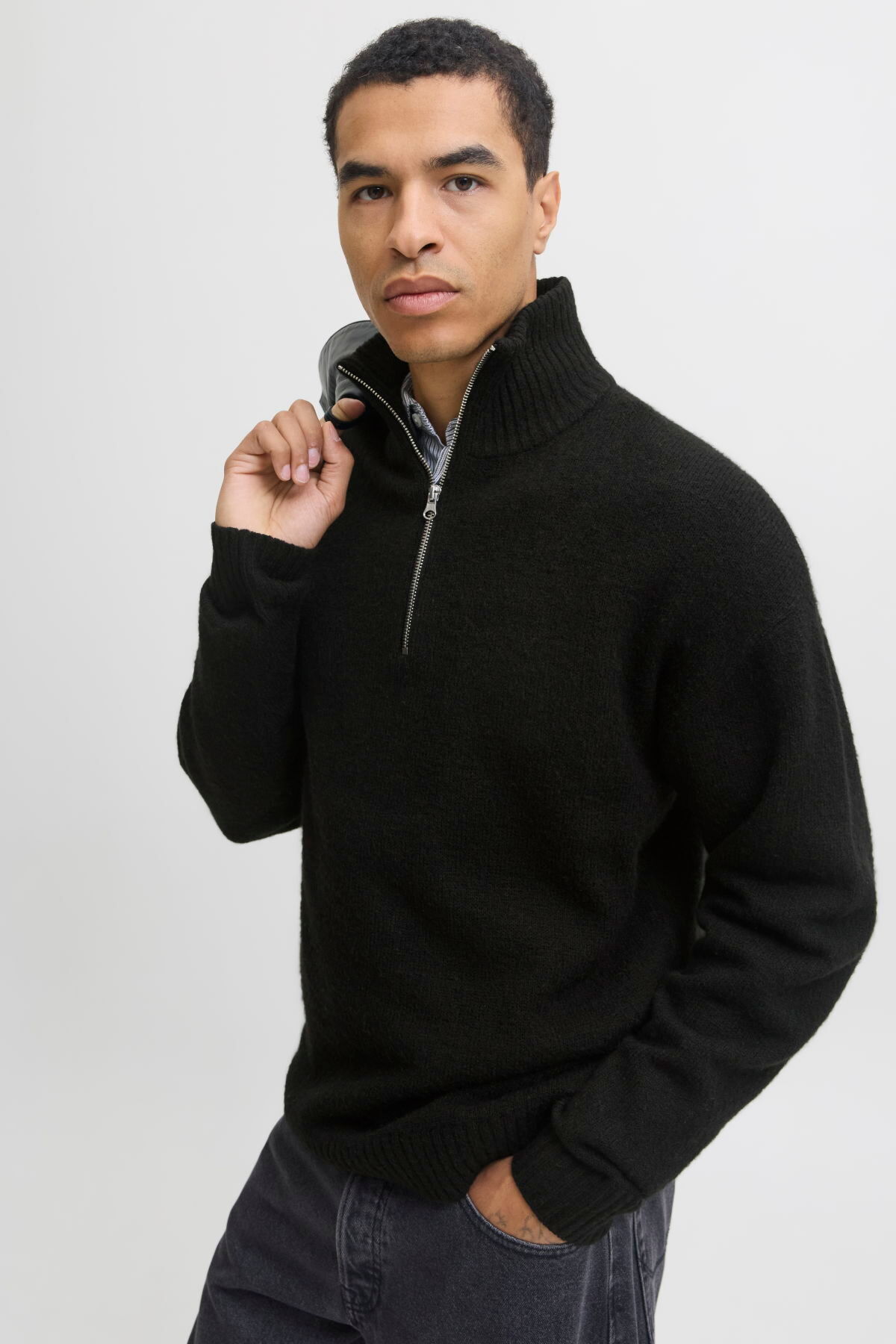 Jack & Jones Erkek Relaxed Fit Triko Pullover - Soho görsel 4