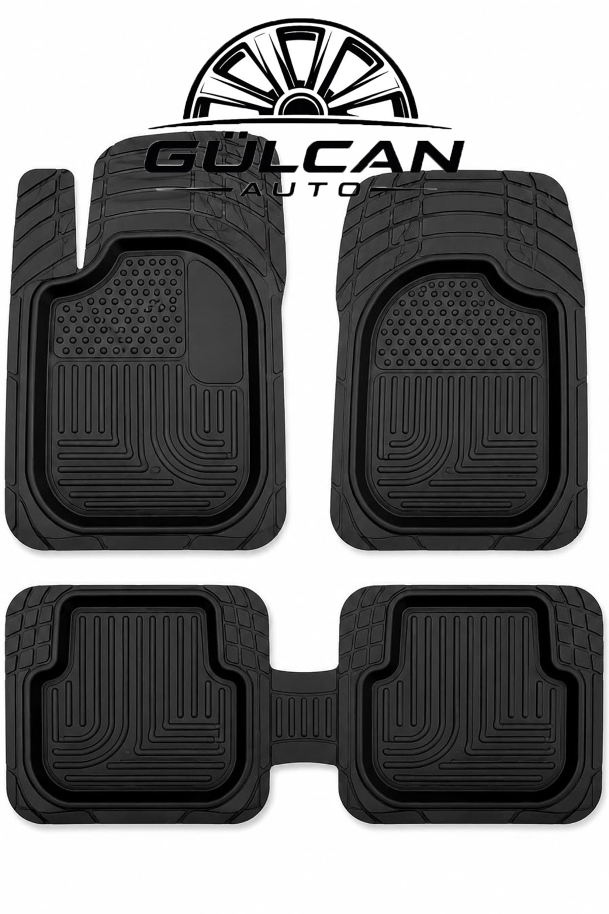 Gülcan Auto Fiat Albea Uyumlu 2002-2012 3D Havuzlu Paspas | Kaymaz | Kokusuz | Kolay Temizlenebilir | 4'lü Set