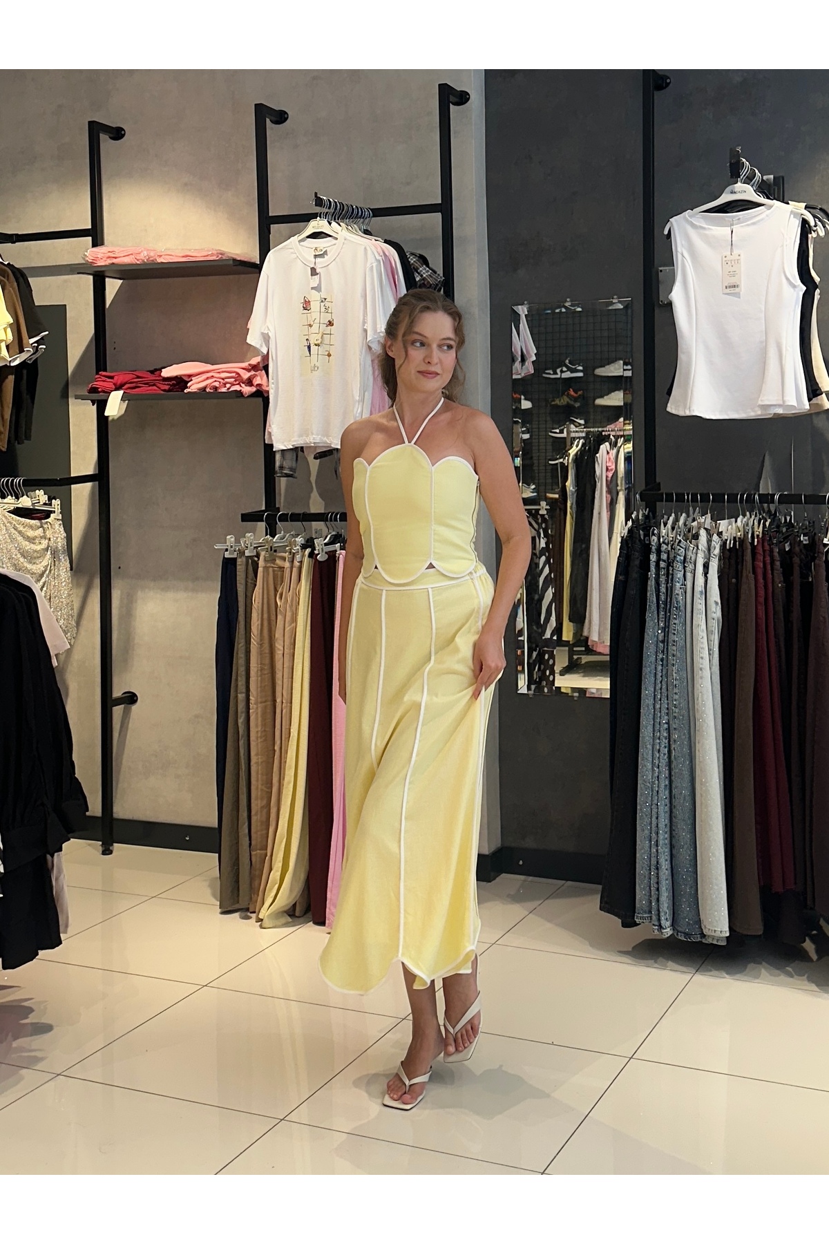 Jolinbutik Biyeli Bluz Etek Takım - Fiyatı, Yorumları