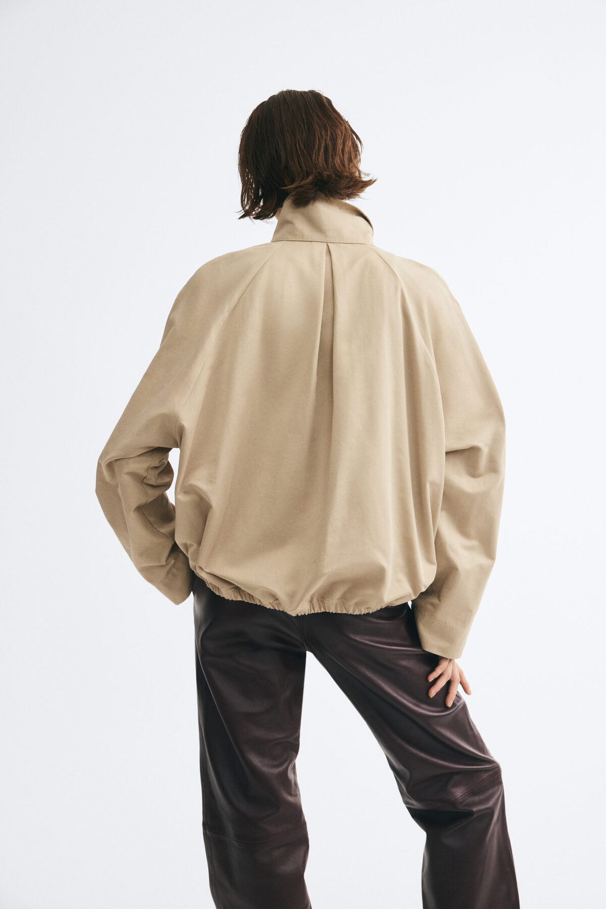 H&M Boru Yakalı Oversize Ceket görsel 4