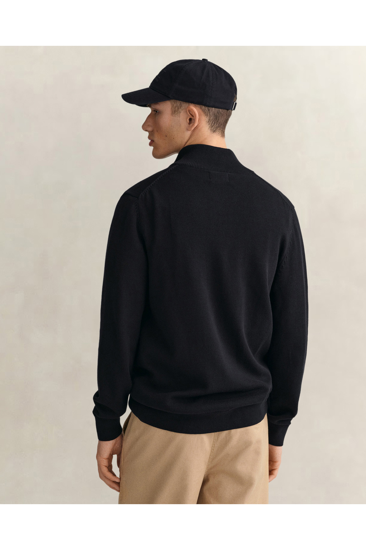 Gant Erkek Siyah Regular Fit Fermuarlı Hırka görsel 2