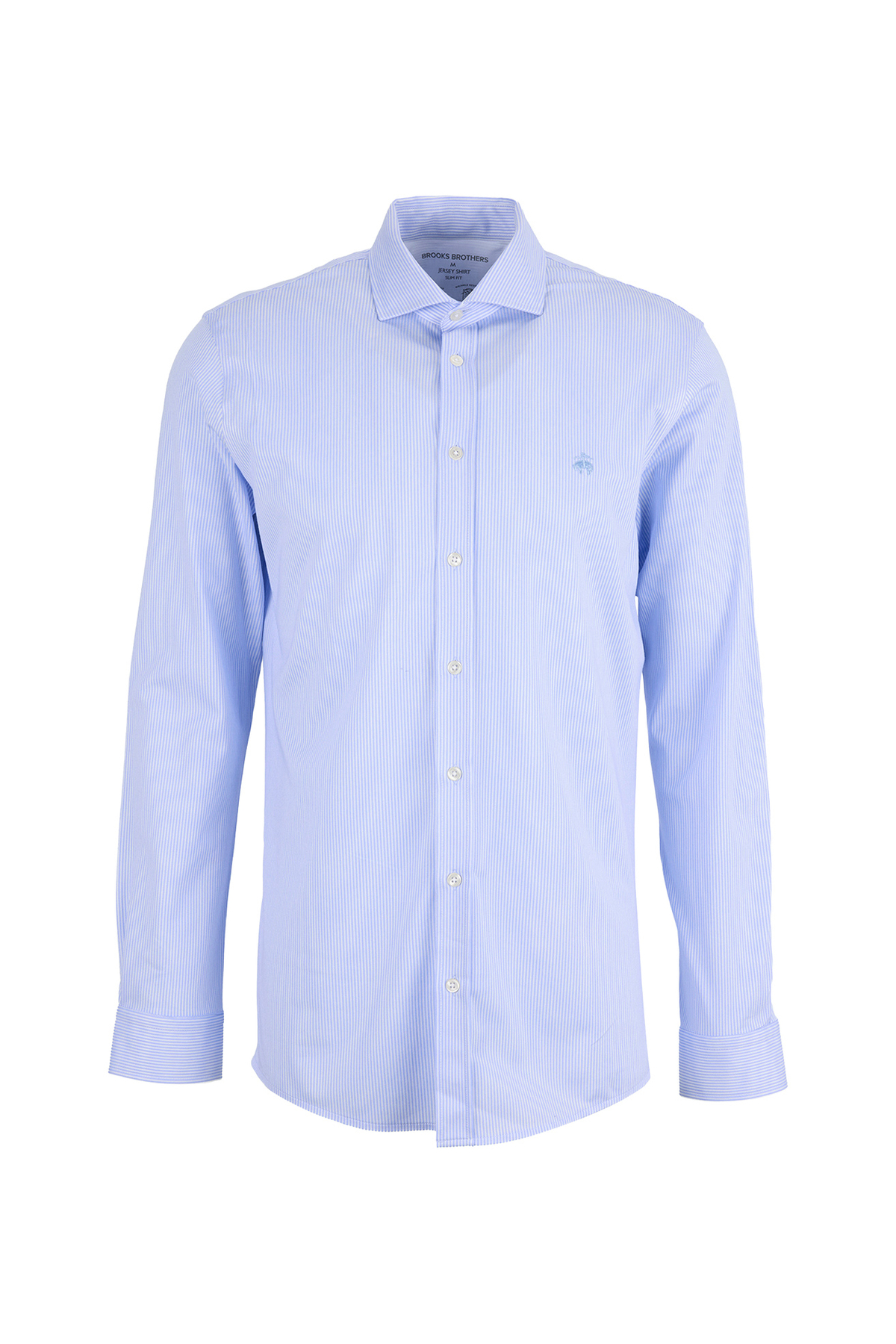 پیراهن مردانه آبی طرح ایتالیایی اسلیم فیت راه راه BBSS26MKN002 بروکس برادرز پیراهن BROOKS BROTHERS