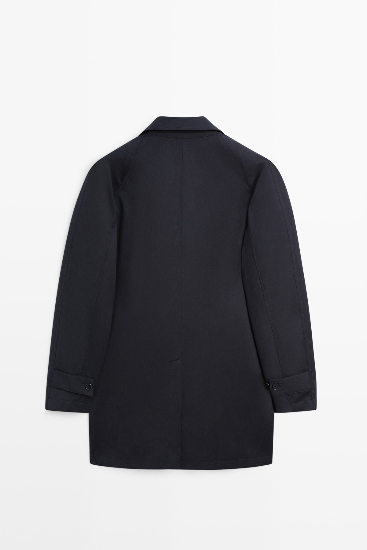 Massimo Dutti %100 yün trençkot görsel 8