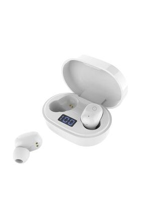 Beyaz E6s Dijital Ekranlı Kablosuz Bluetooth Kulaklık 5.0 PG-E6S