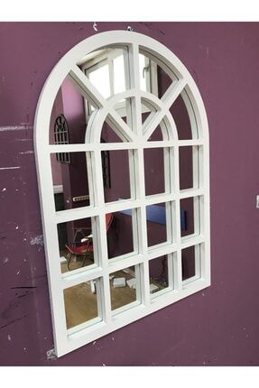 Dekorazyon Beyaz Pencere Tipi Ayna 50x70 Ölçüsünde %100 Mdf Dir M73
