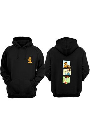 Garfield Hoodie 3 Iplik Pamuk Sweatshirt Vvtor21gm0082