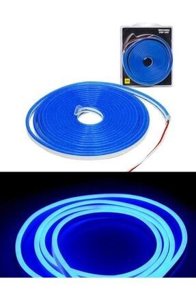 5 Mt. 12 Volt Hortum Neon Led Şerit Led Işık 6x12mm Mavi PKT-HT8552