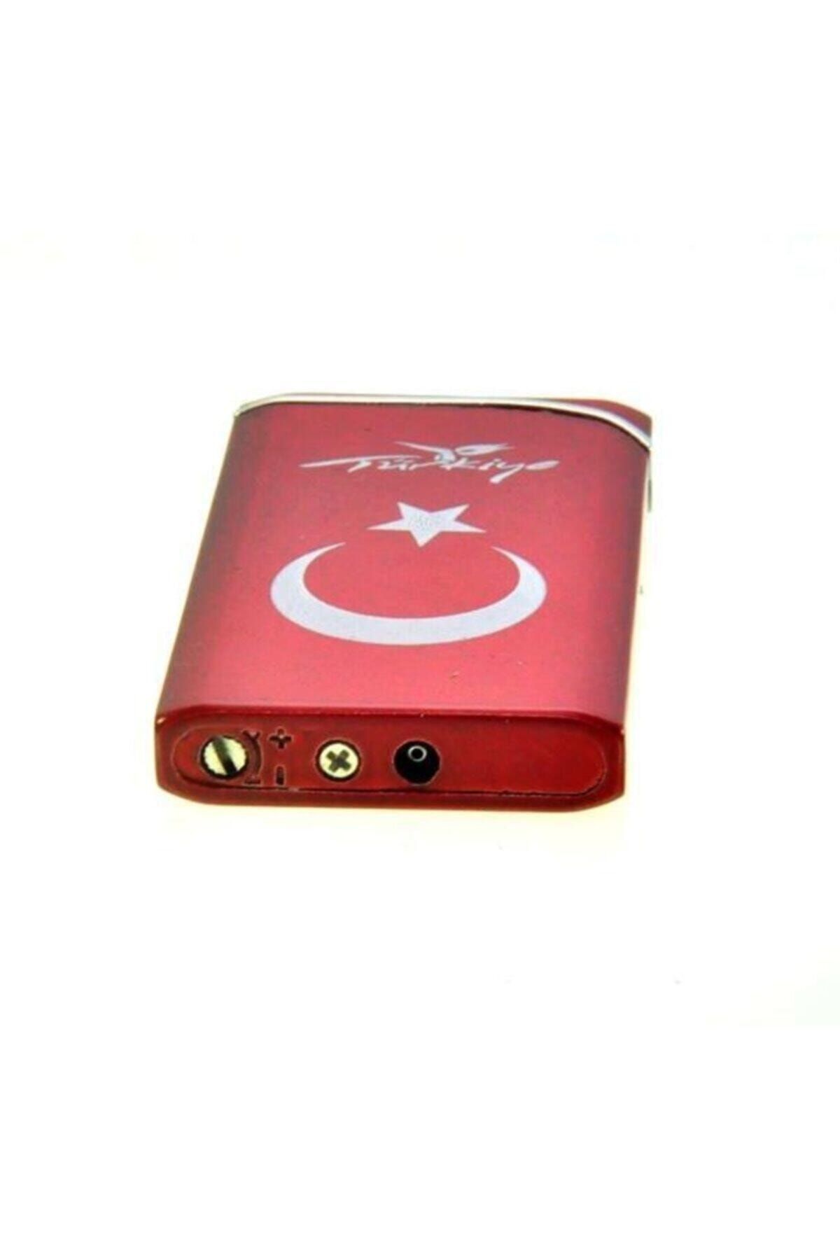 Hdmarketim Rezistanslı Rüzgarda Sönmez Metal Türk Bayraklı Çakmak Ultra Ince 5833 - 4