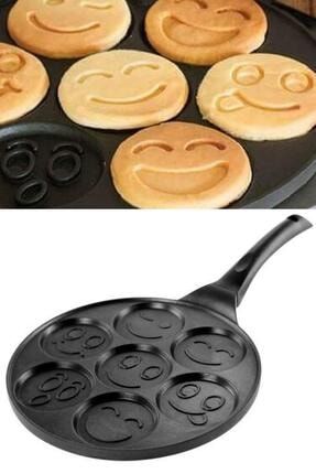 Döküm Granit Kaplama Emoji Pankek Tavası Pancake Siyah 28cm EMOJİPs