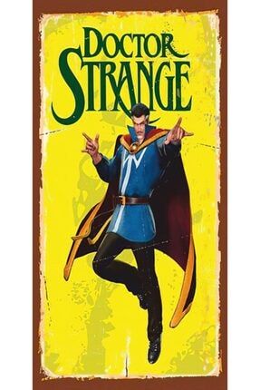 Doctor Strange (10 Cm X 20 Cm) Mini Retro Ahşap Poster P0190 PRA-4805467-3200