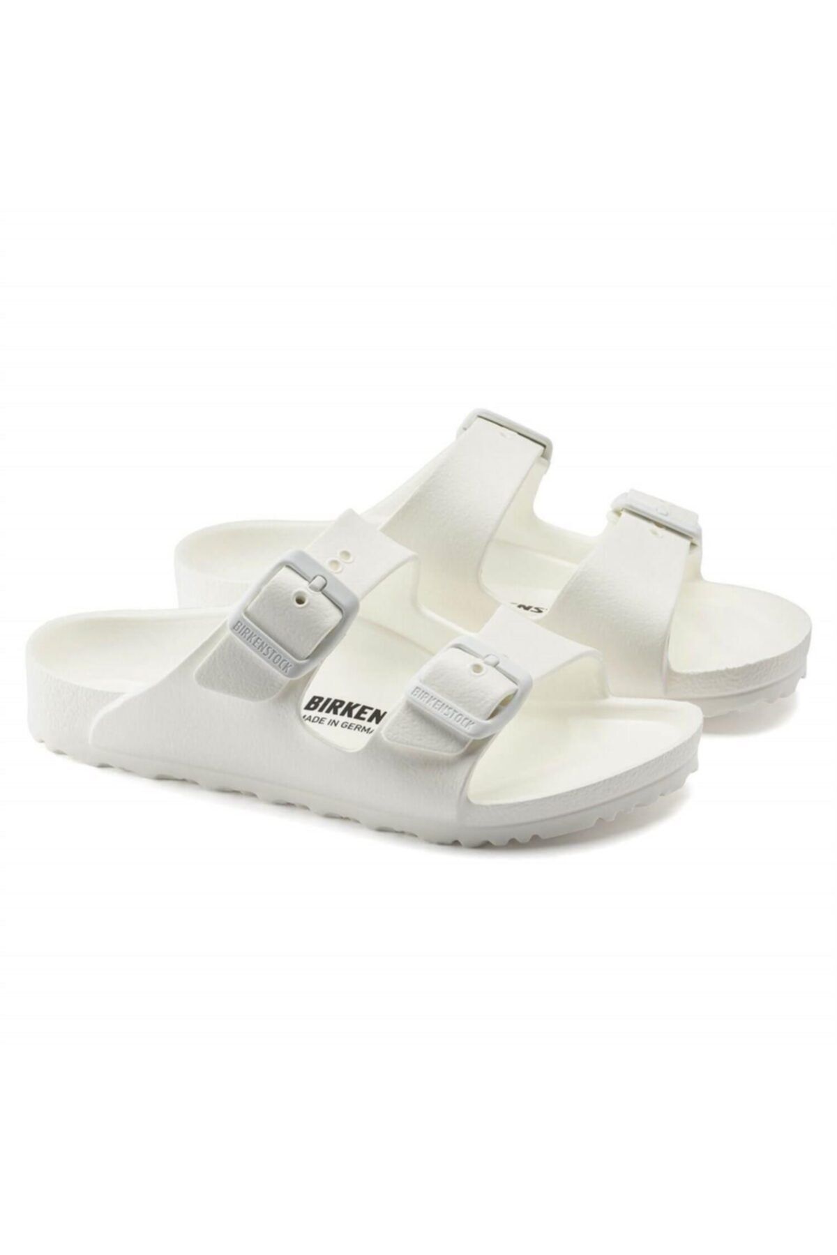 Birkenstock-Λευκές Παιδικές Παντόφλες με διπλές ρίγες Arizona Eva1018941 5