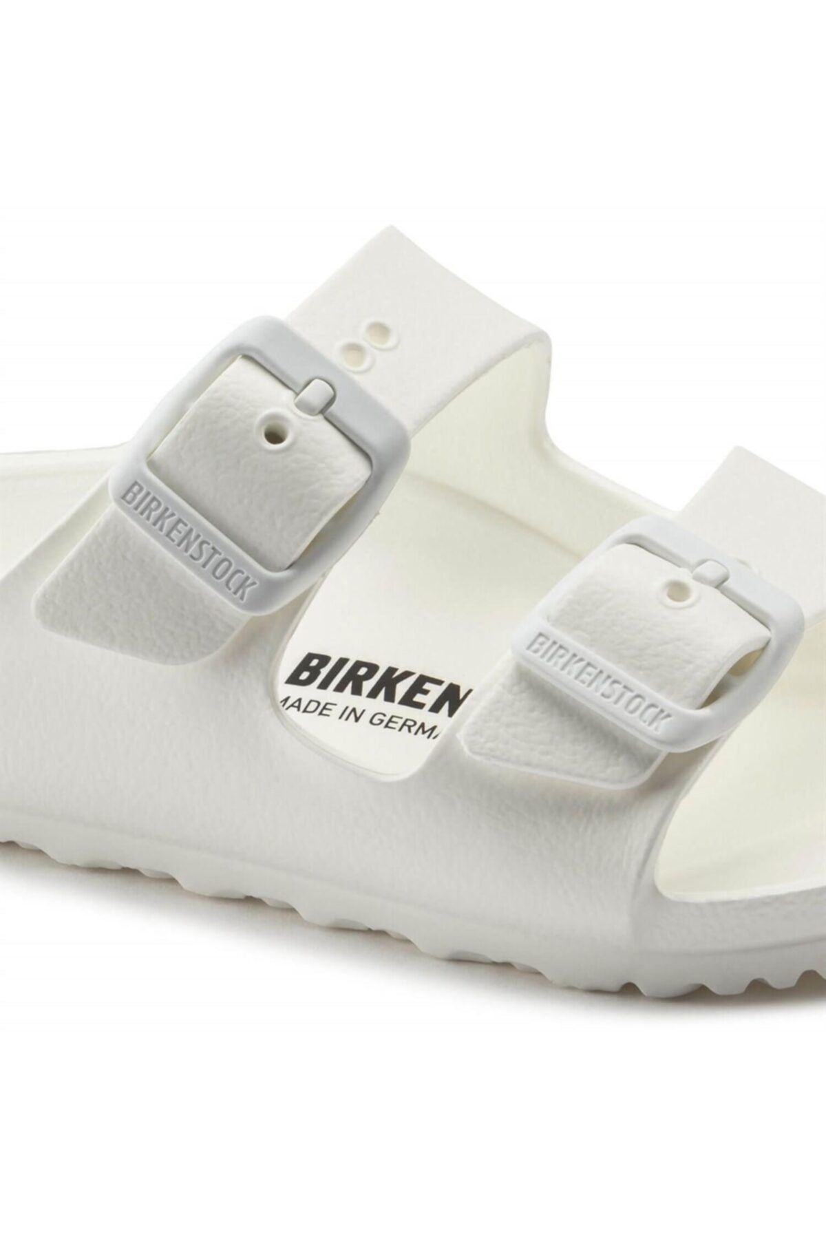 Birkenstock-Λευκές Παιδικές Παντόφλες με διπλές ρίγες Arizona Eva1018941 6