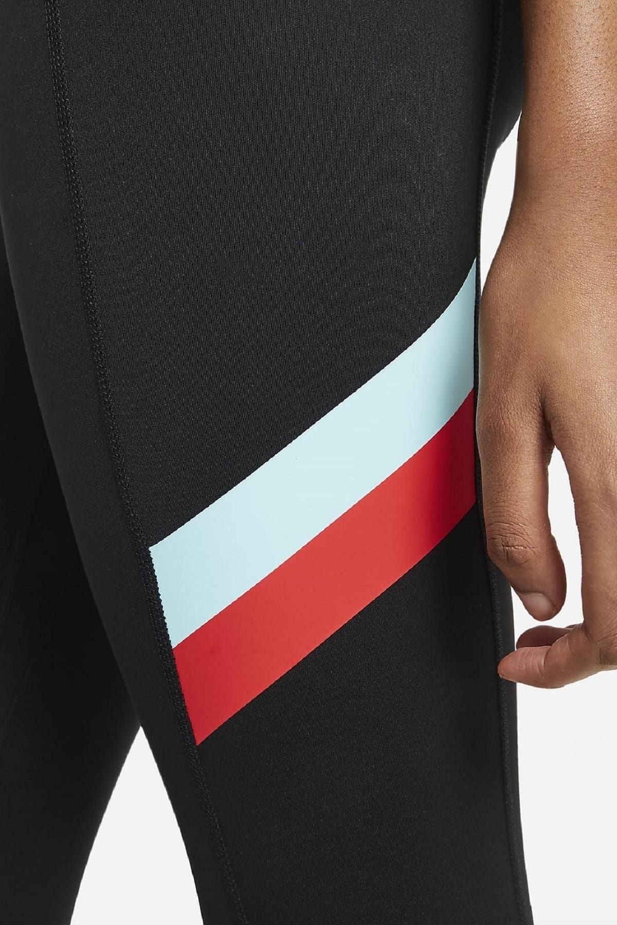 Nike Dry Performance One Tight Renk Bloklu Çizgili 7/8 Kadın Taytı, 58%'YE  KADAR İNDİRİM