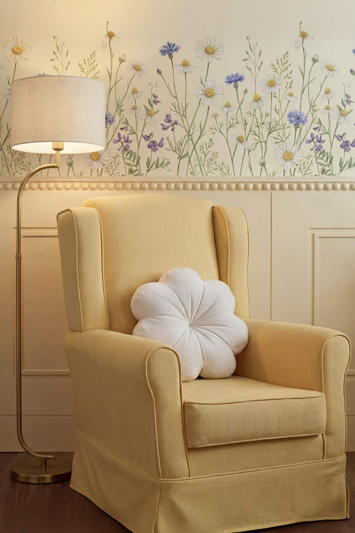 Trendyol Home Single Daisy Shaped Filled Throw Pillow 38 cm Tphss26Kkk00009