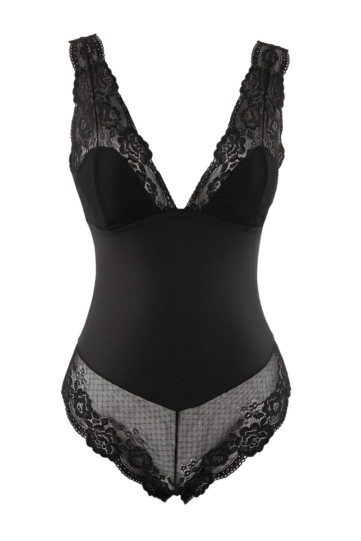 Trendyolmilla Siyah Dantel Balconette Body THMAW27BD00009