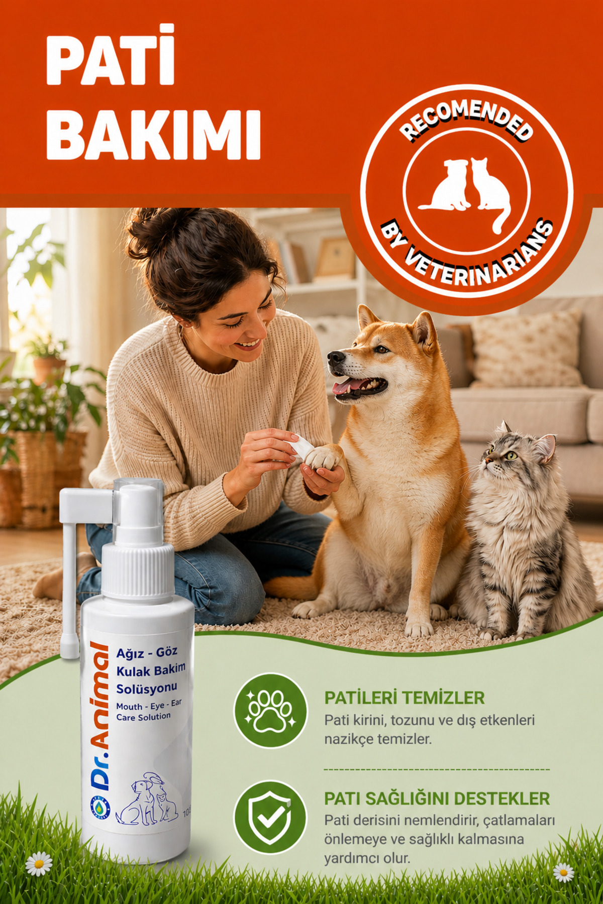 Dr. Animal Ağız, Göz, Kulak, Deri Bakım Solüsyonu 100 Ml - Fiyatı