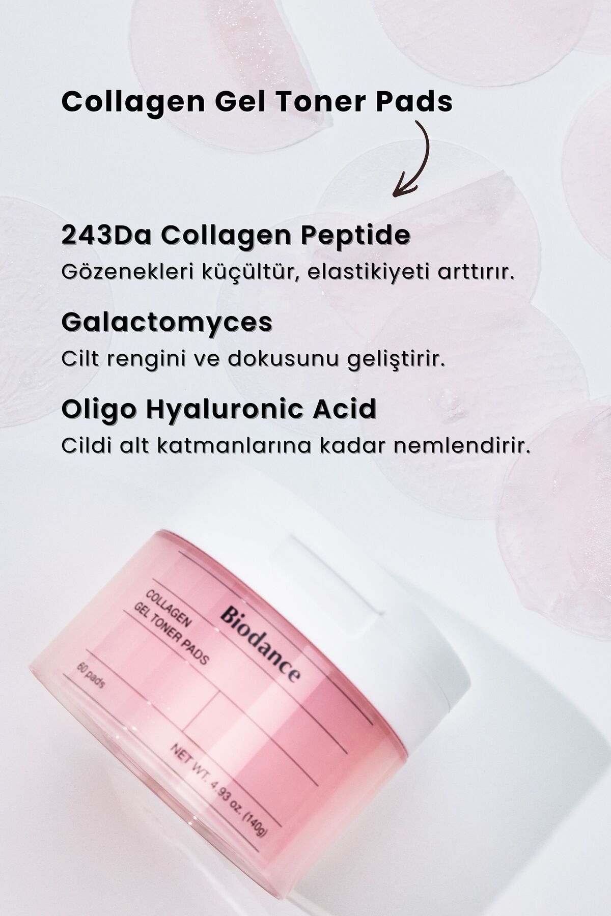 Collagen Gel Toner Pads 60Pads — P1743S5909 — تصویر 6 از 6