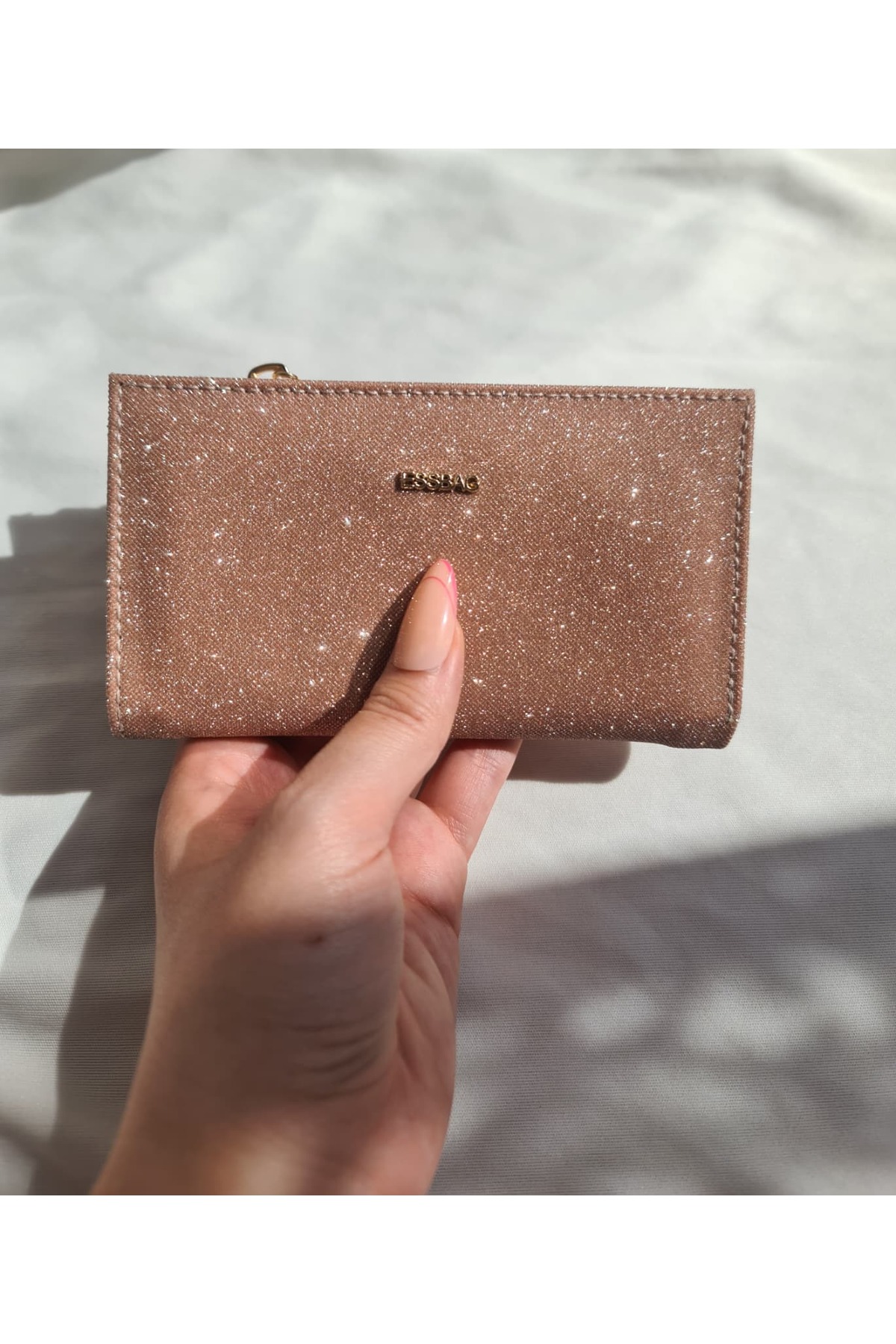 byliora Simli Rose Gold Kartlık/Cüzdan görsel 7